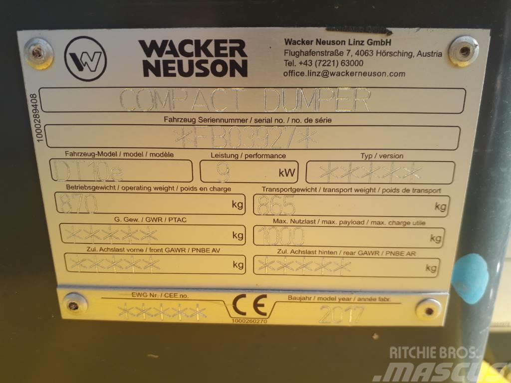 Wacker Neuson DT10e Гусеничні самоскиди