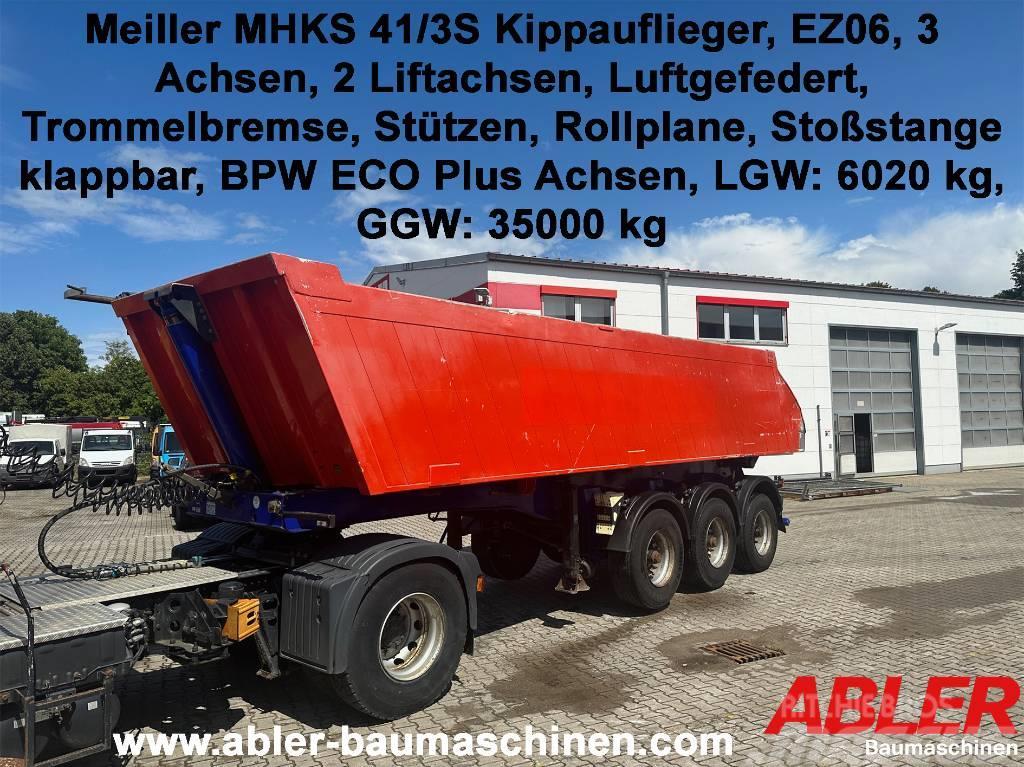 Meiller MHKS 41/3S 3-Achser BPW ECO PLUS 2 Liftachsen Напівпричепи для скіпових навантажувачів