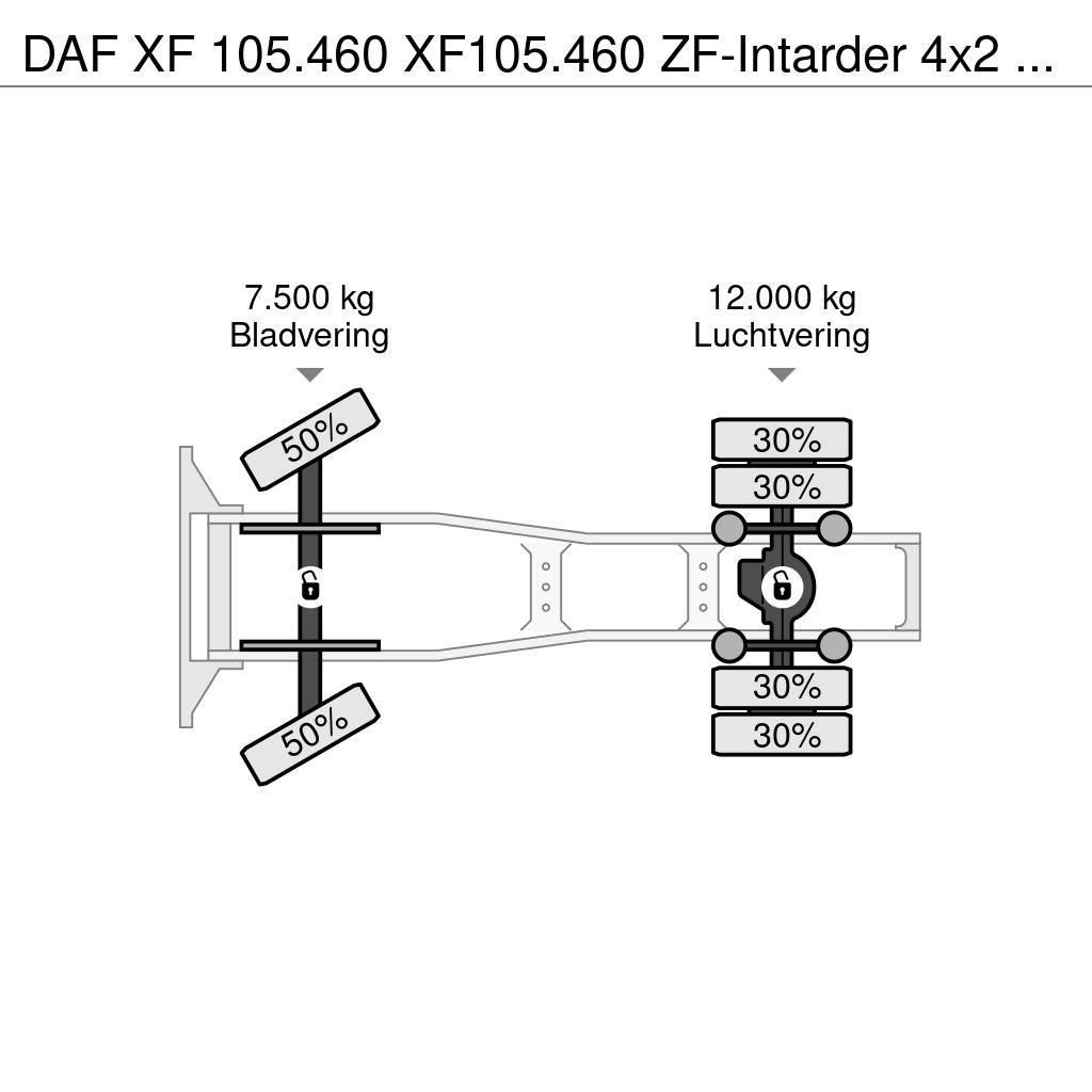 DAF XF 105.460 XF105.460 ZF-Intarder 4x2 Automatik Eur Тягачі