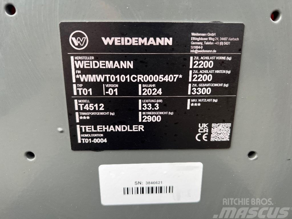 Weidemann 4512 Телескопічний навантажувач