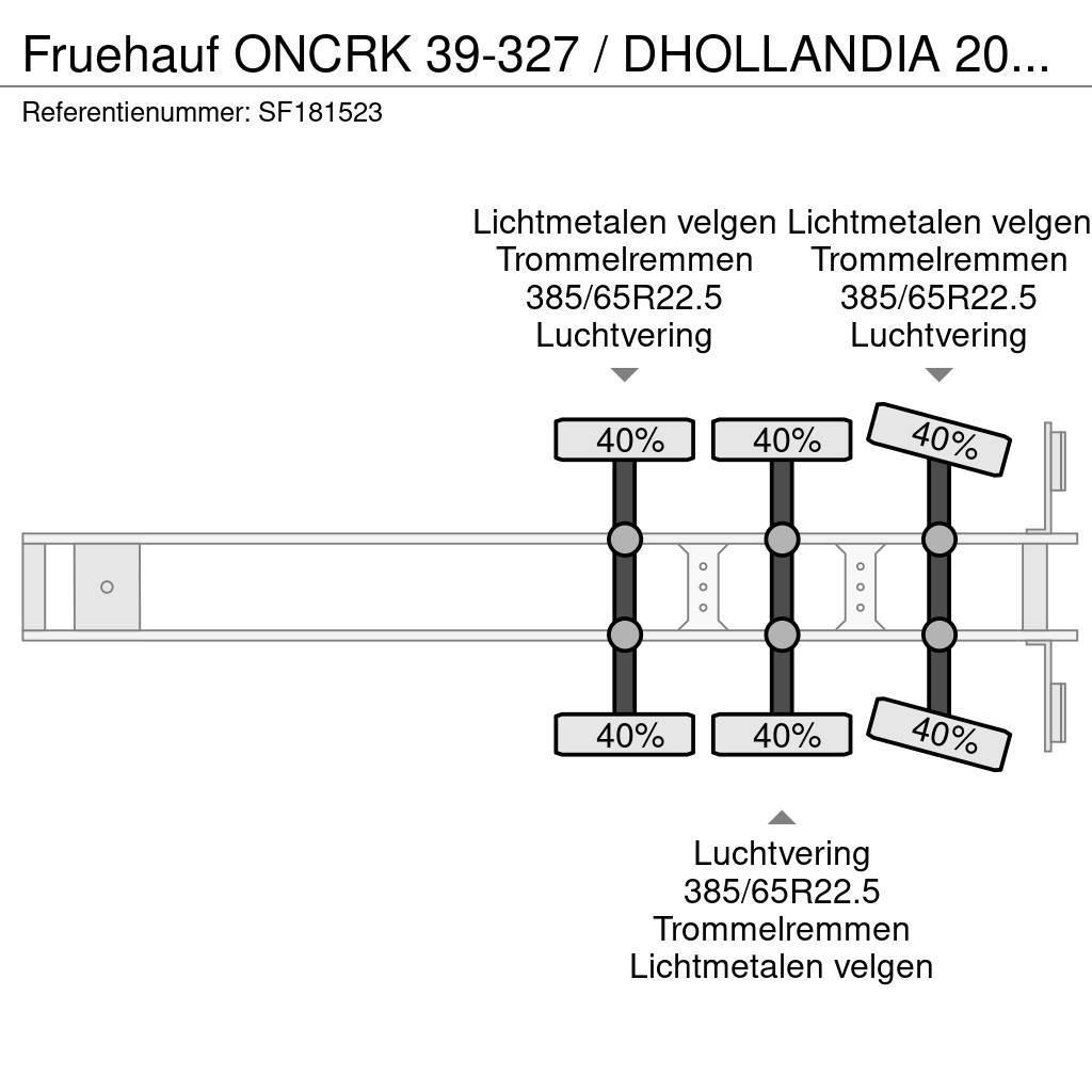 Fruehauf ONCRK 39-327 / DHOLLANDIA 2000kg Напівпричепи з кузовом-фургоном