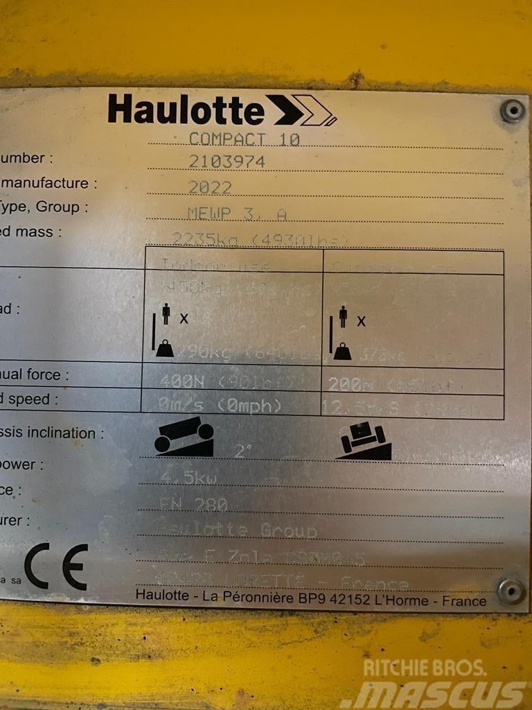 Haulotte Compact 10 Підйомники-ножиці