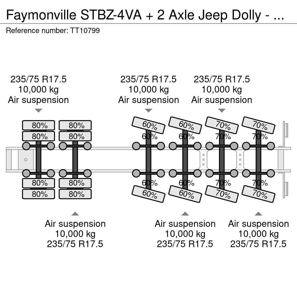 Faymonville STBZ-4VA + 2 Axle Jeep Dolly - 100 Ton GCW 5.0 Mtr Низькорамні напівпричепи