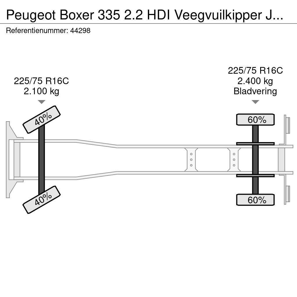 Peugeot Boxer 335 2.2 HDI Veegvuilkipper Just 156.275 km! Вантажівки-платформи/бокове розвантаження