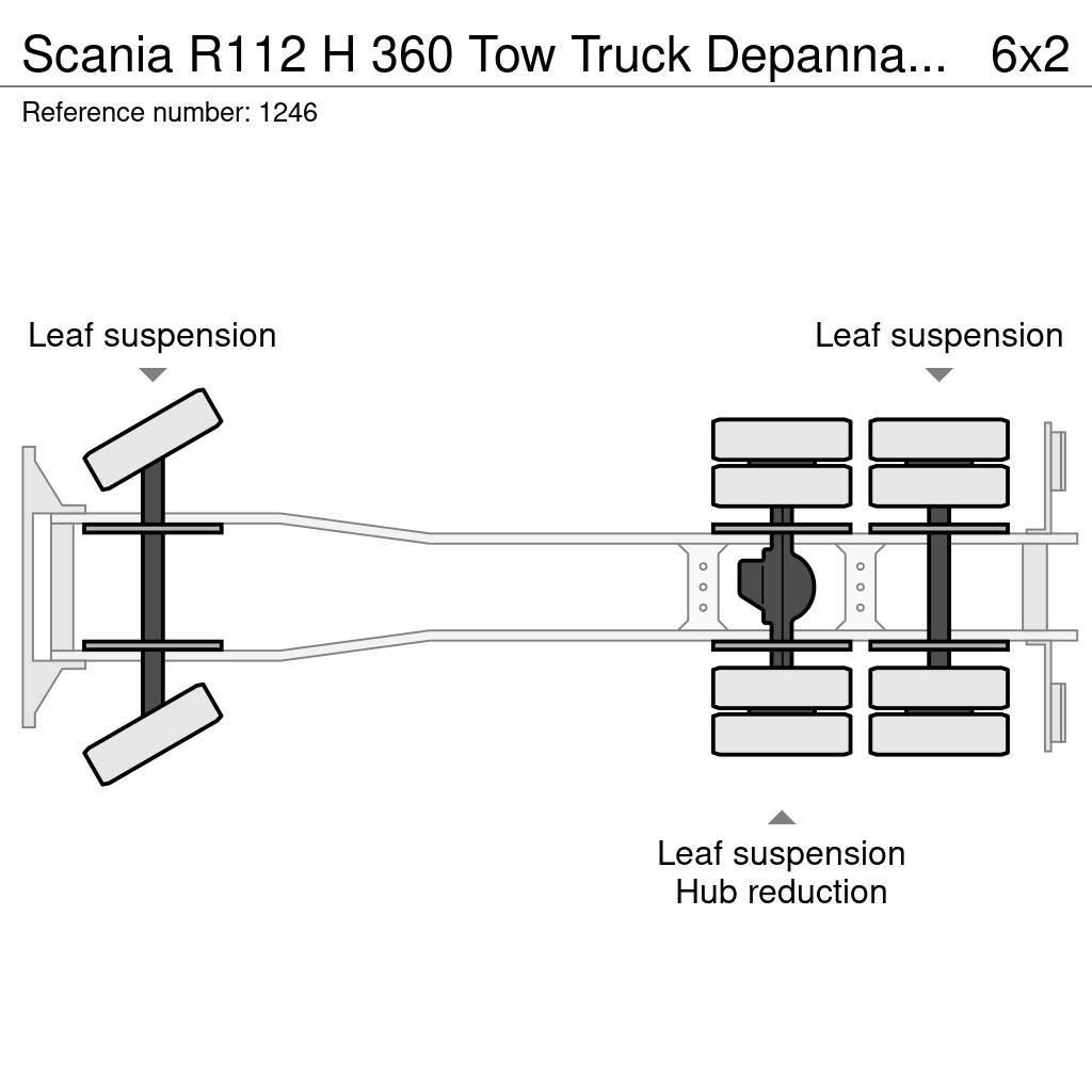 Scania R112 H 360 Tow Truck Depannage Crane Winch Remote Евакуатори