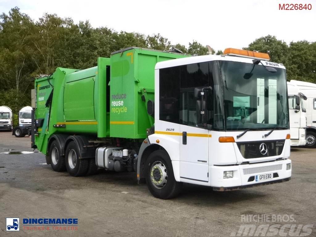 Mercedes-Benz Econic 2629LL 6x4 RHD Faun refuse truck Сміттєвози