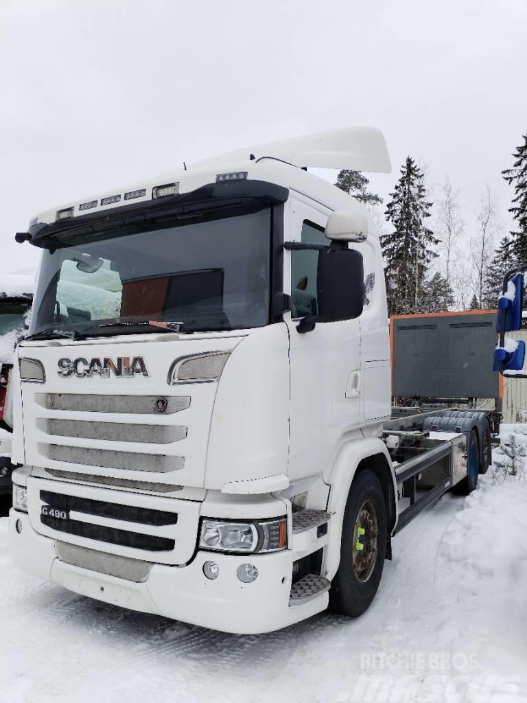 Scania G 490 konttilaite Автоконтейнеровози