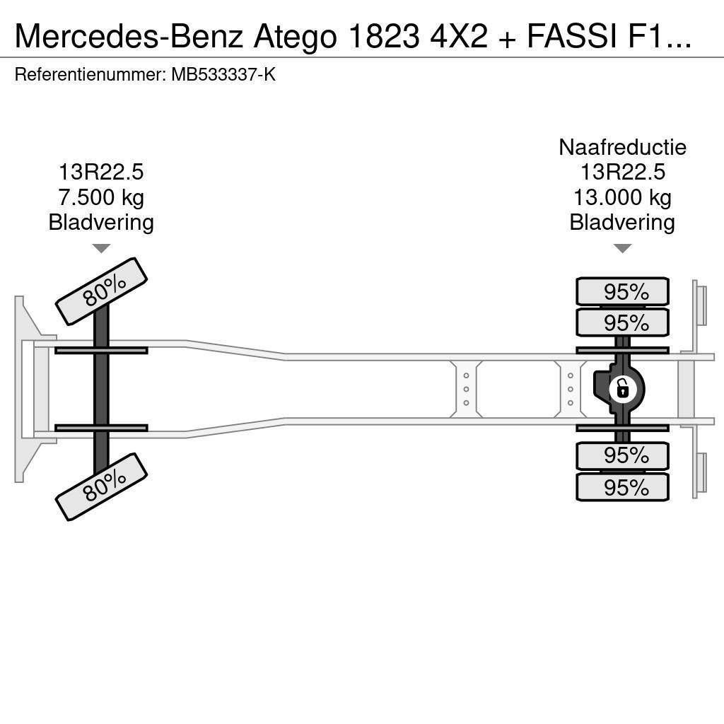 Mercedes-Benz Atego 1823 4X2 + FASSI F110A.21 + TIPPER - MANAUL автокрани