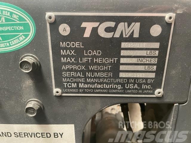 TCM FG15N18T Навантажувачі підвищеної прохідності