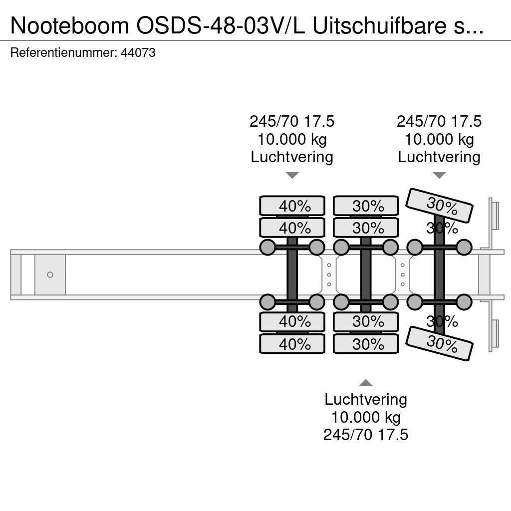 Nooteboom OSDS-48-03V/L Uitschuifbare semi dieplader Низькорамні напівпричепи