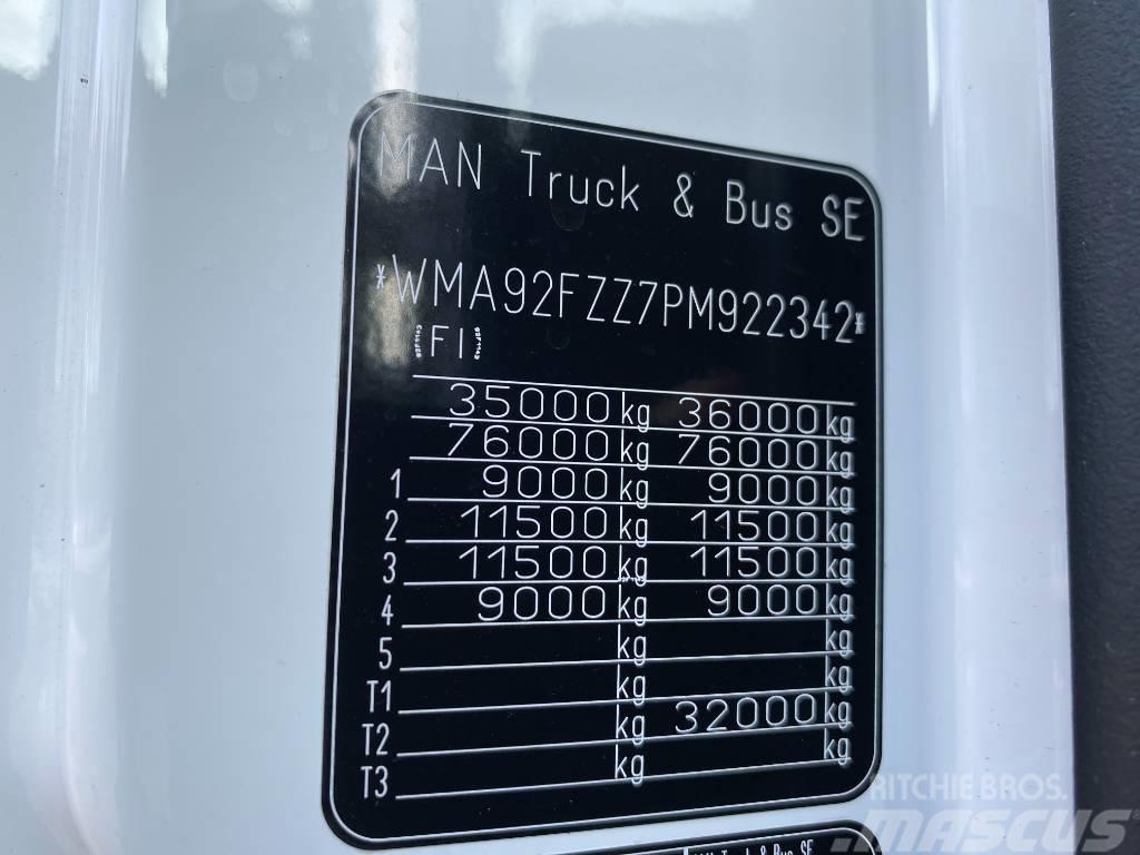 MAN TGX 35.580 8X4-4 BL 4200 Вантажівки з гаковим підйомом