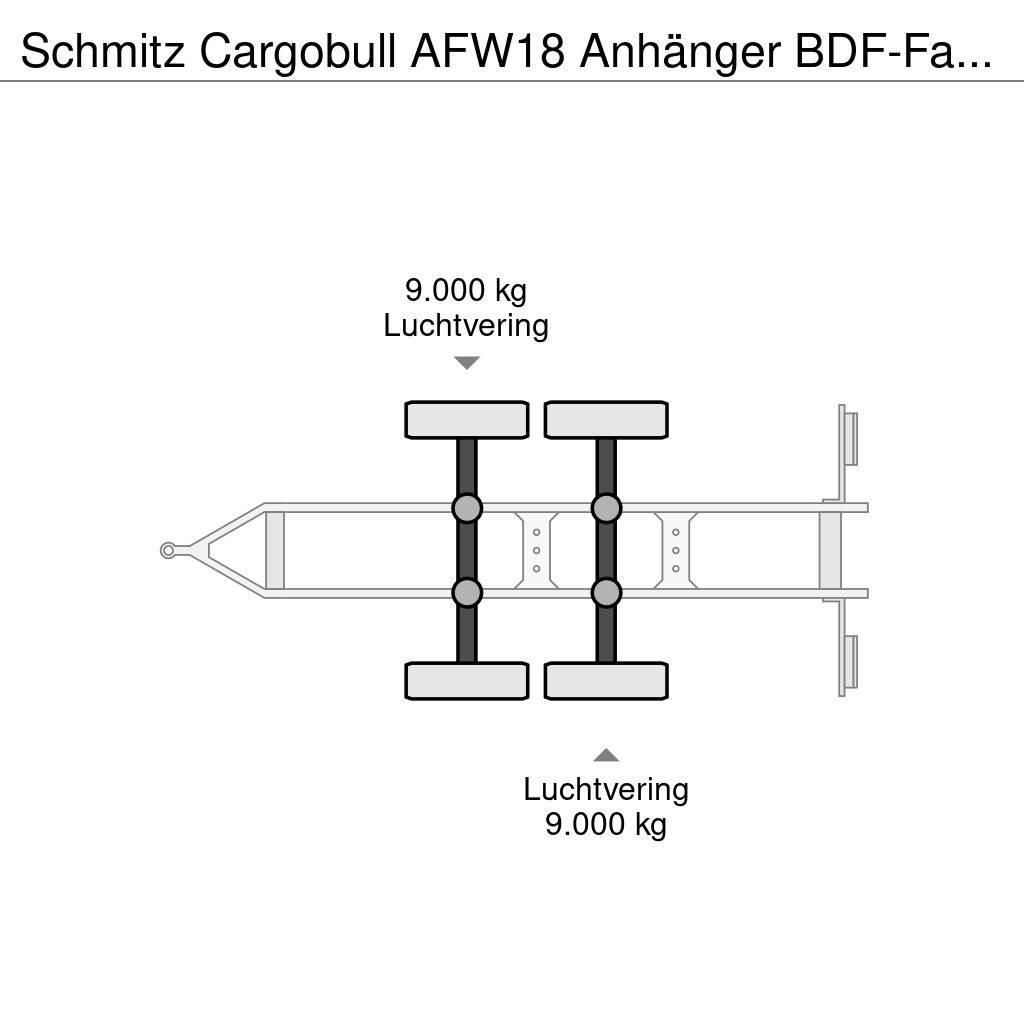 Schmitz Cargobull AFW18 Anhänger BDF-Fahrgestell Причепи для перевезення контейнерів