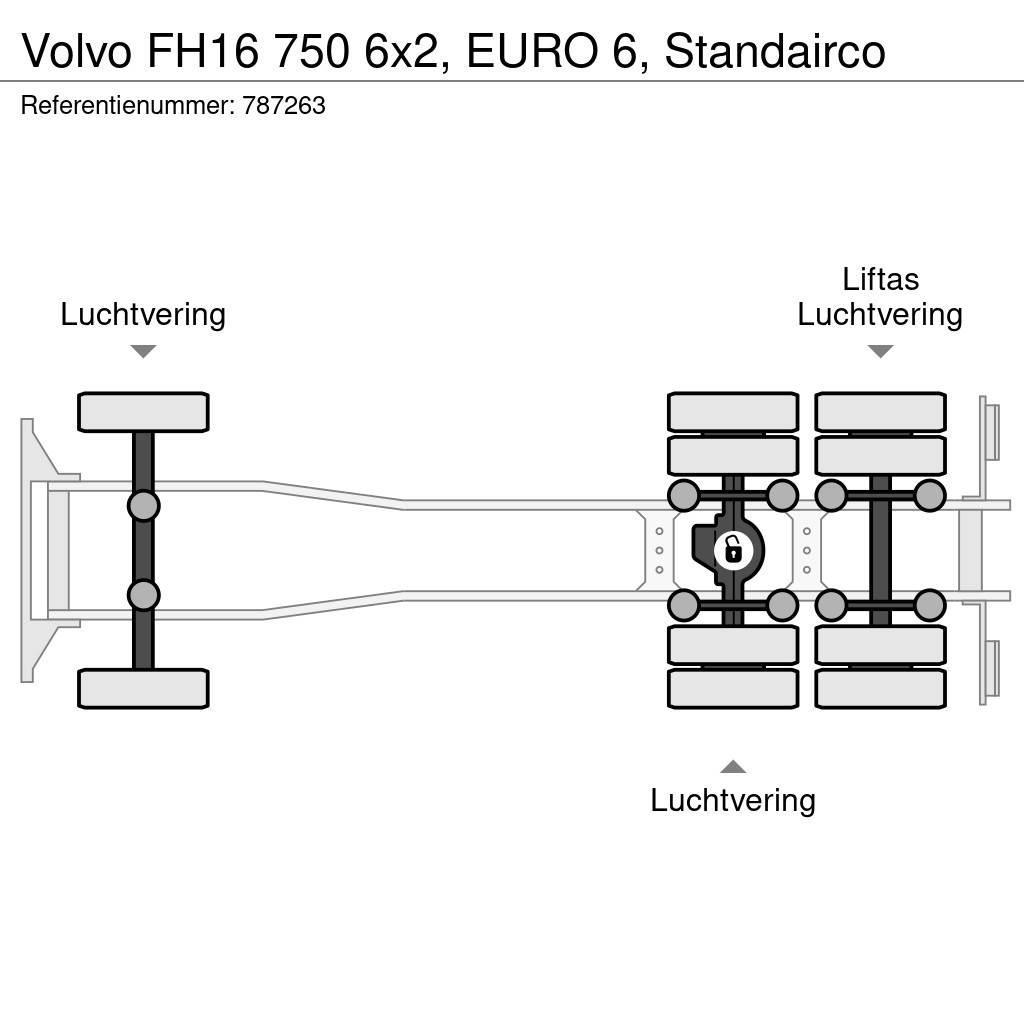 Volvo FH16 750 6x2, EURO 6, Standairco Шасі з кабіною