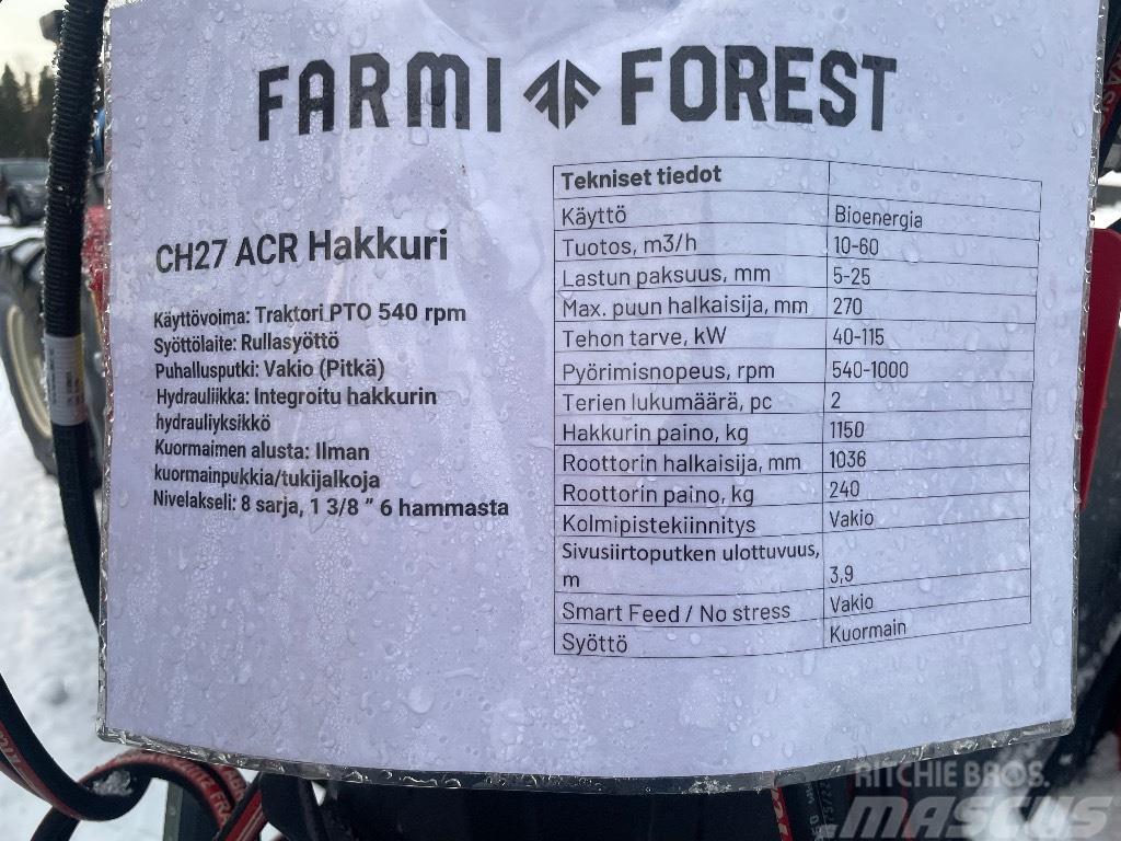 Farmi Forest CH27 Подрібнювачі деревини