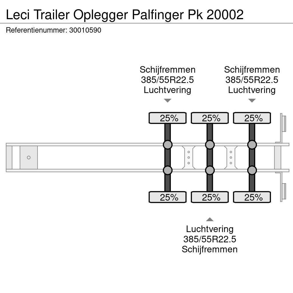 Leci Trailer Oplegger Palfinger Pk 20002 Напівпричепи-платформи/бічне розвантаження