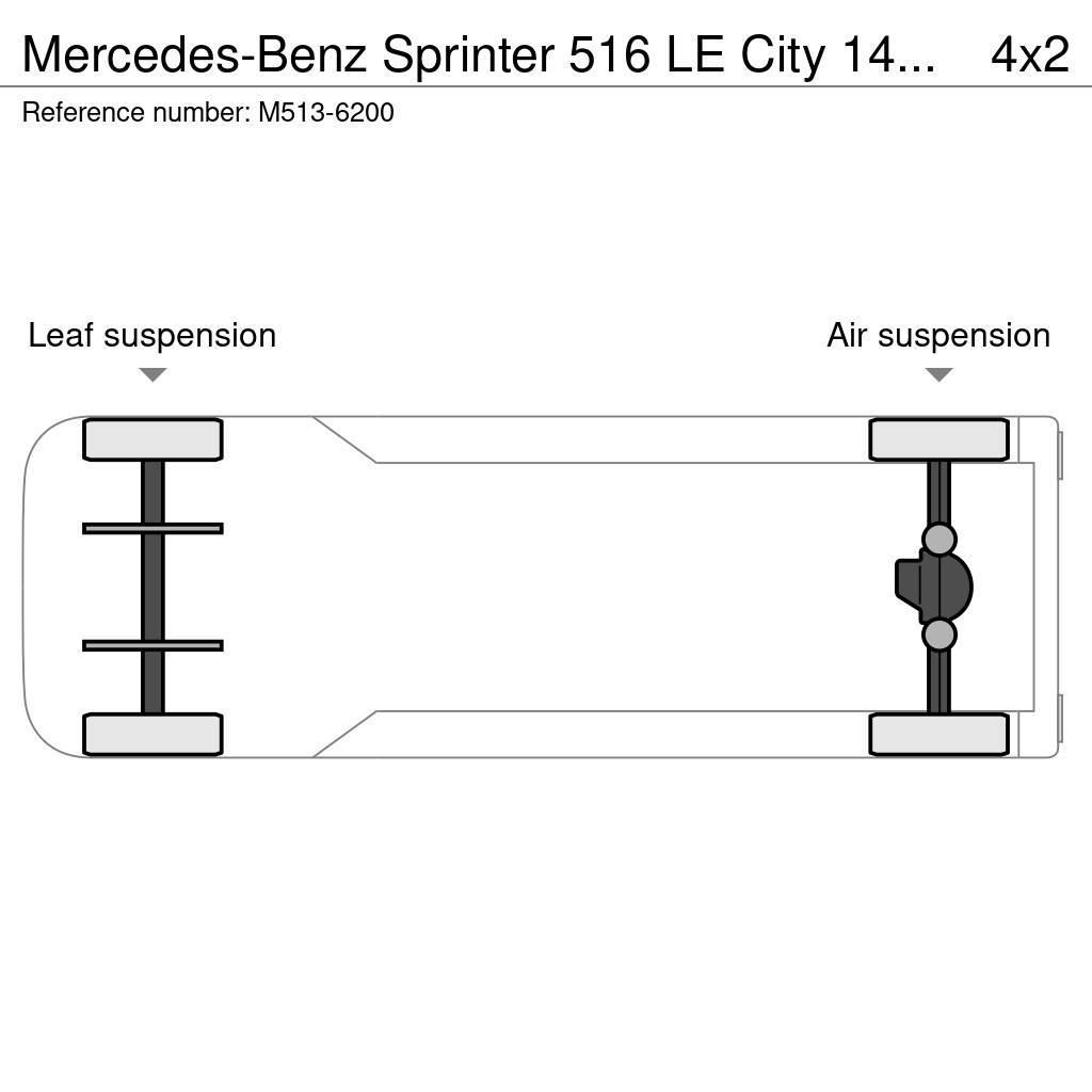 Mercedes-Benz Sprinter 516 LE City 14 PCS AVAILABLE / PASSANGERS Міські автобуси