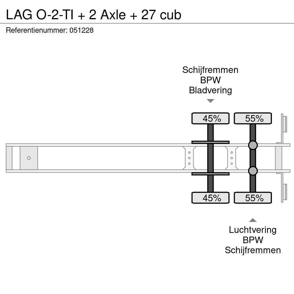 LAG O-2-TI + 2 Axle + 27 cub Напівпричепи-самоскиди