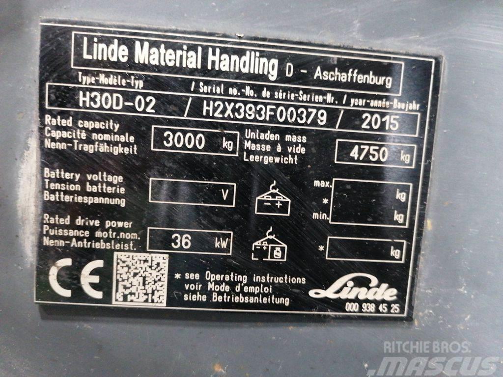 Linde H30D-02 Дизельні навантажувачі