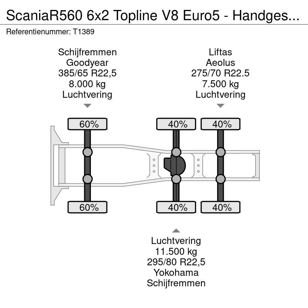 Scania R560 6x2 Topline V8 Euro5 - Handgeschakeld - Vollu Тягачі