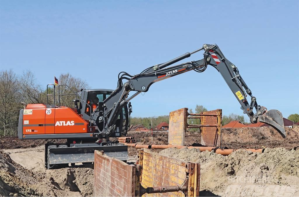 Atlas 175 W Koparka kołowa wheeled excavator Колісні екскаватори