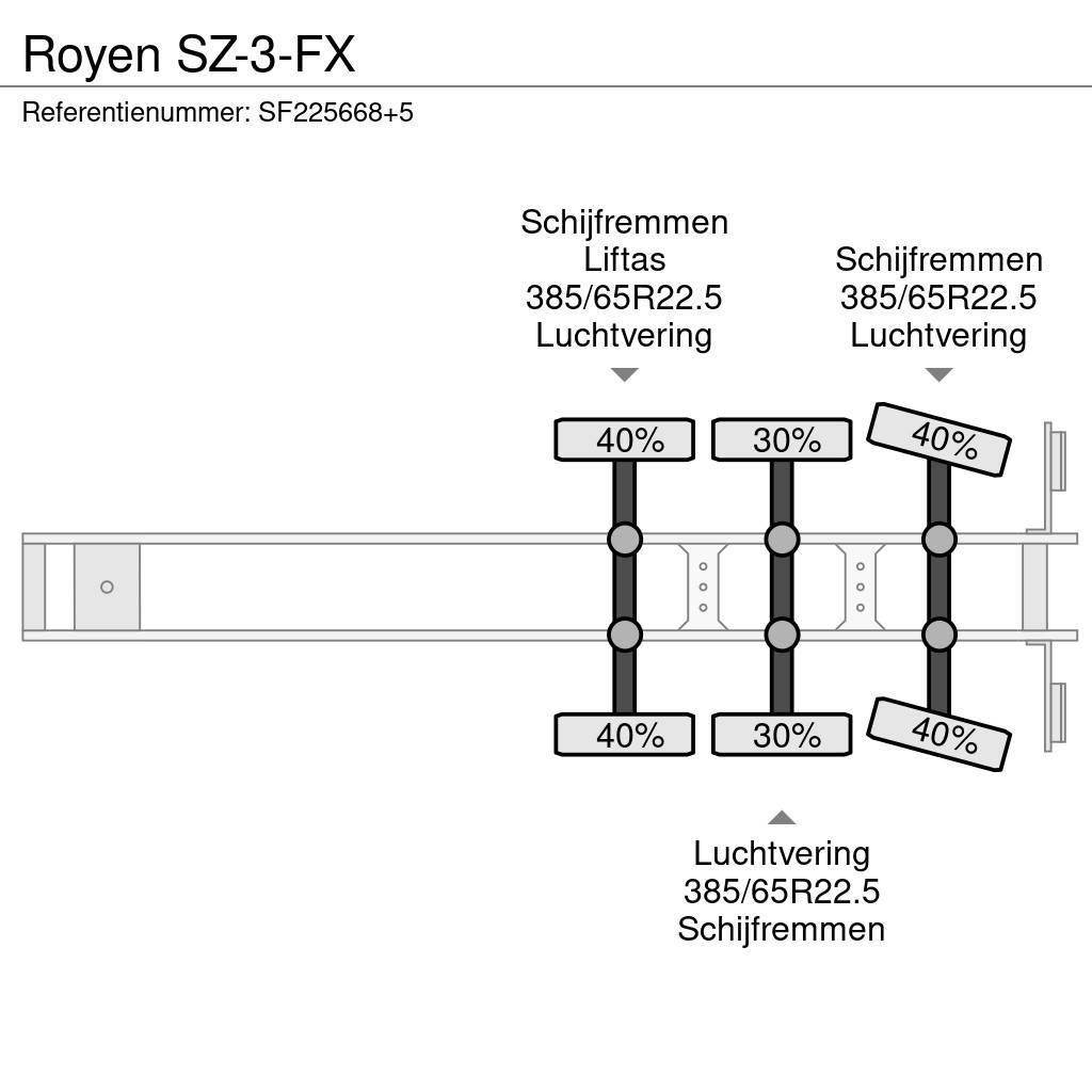  Royen SZ-3-FX Напівпричепи з кузовом-фургоном