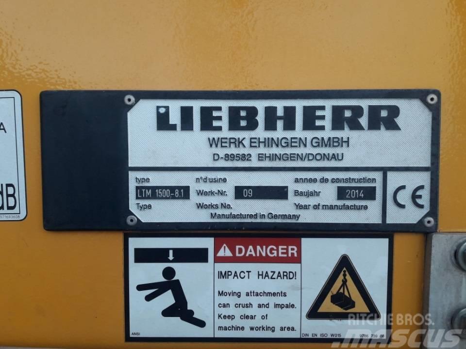 Liebherr LTM 1500-8.1 автокрани