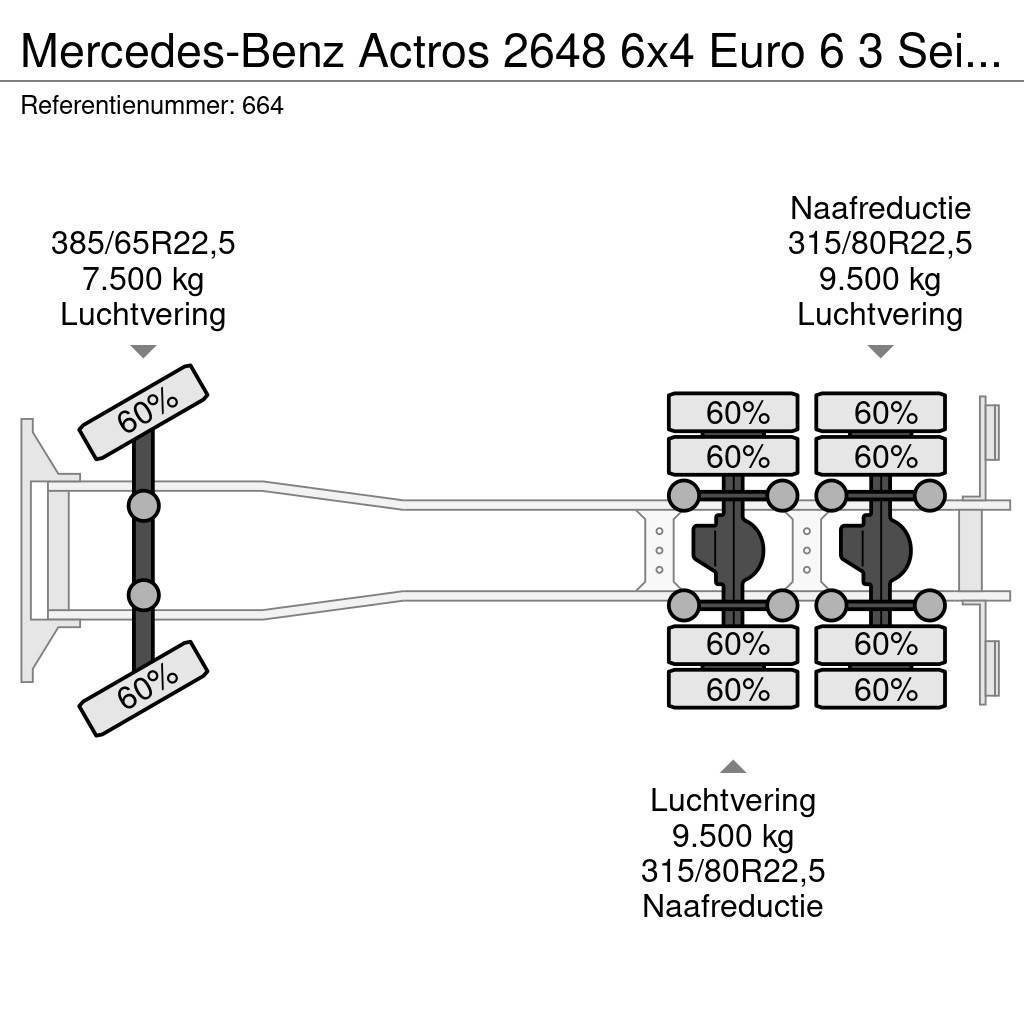 Mercedes-Benz Actros 2648 6x4 Euro 6 3 Seitenkipper! Самоскиди