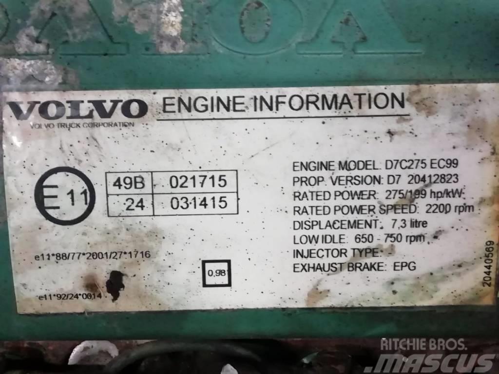 Volvo Engine D7C275 EPG Двигуни