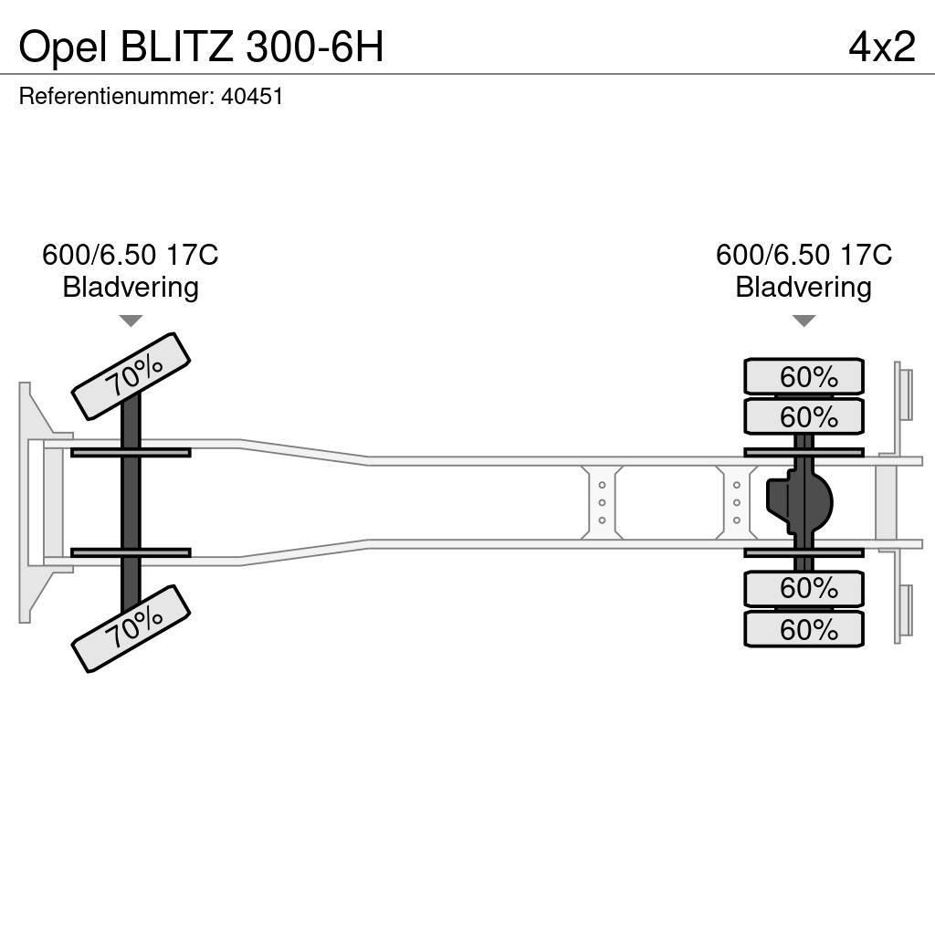 Opel BLITZ 300-6H Вантажівки-платформи/бокове розвантаження