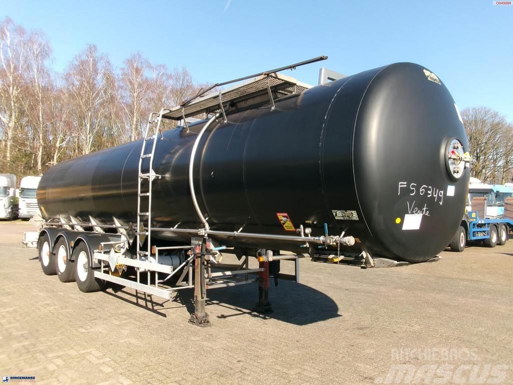Magyar Bitumen tank inox 32 m3 / 1 comp + ADR Напівпричепи-автоцистерни