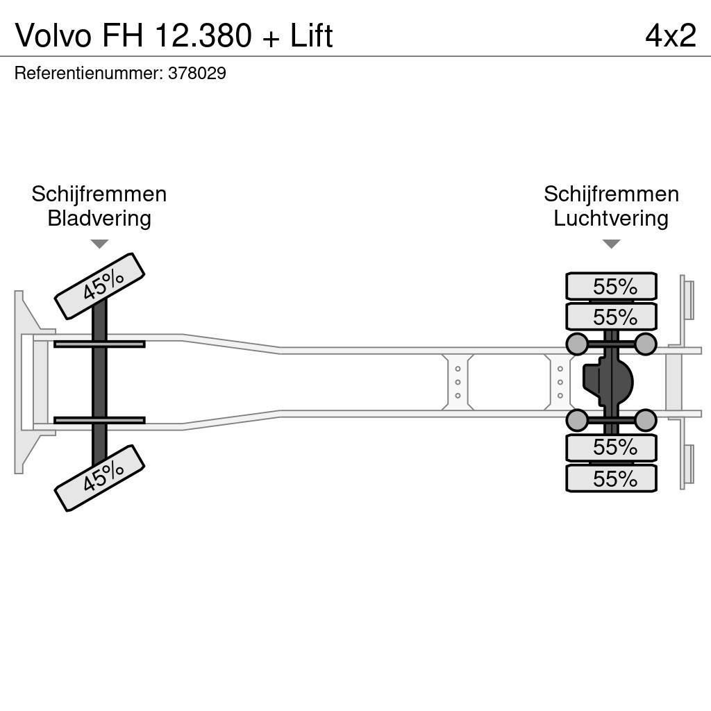 Volvo FH 12.380 + Lift Автотранспорт для перевезення тварин