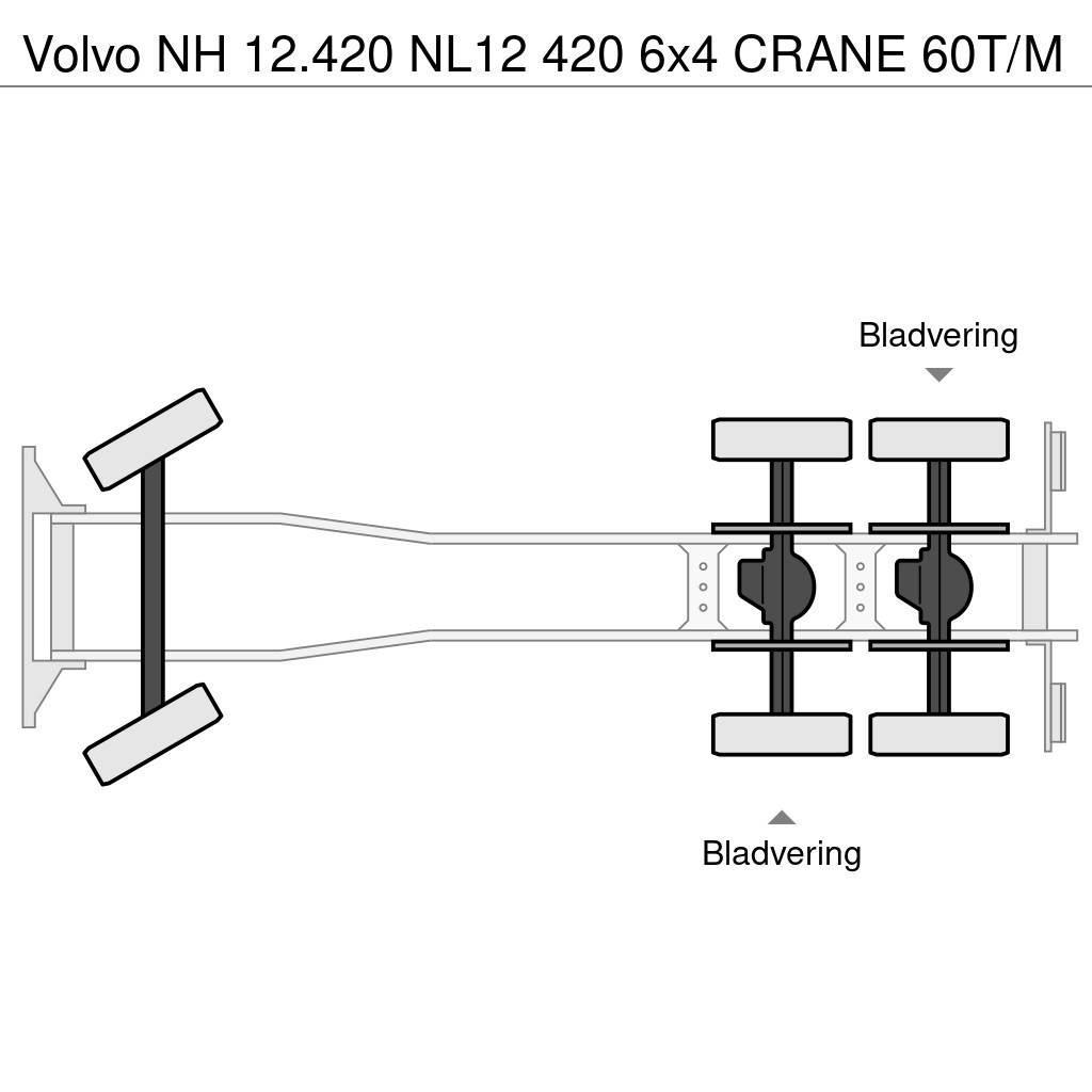 Volvo NH 12.420 NL12 420 6x4 CRANE 60T/M автокрани