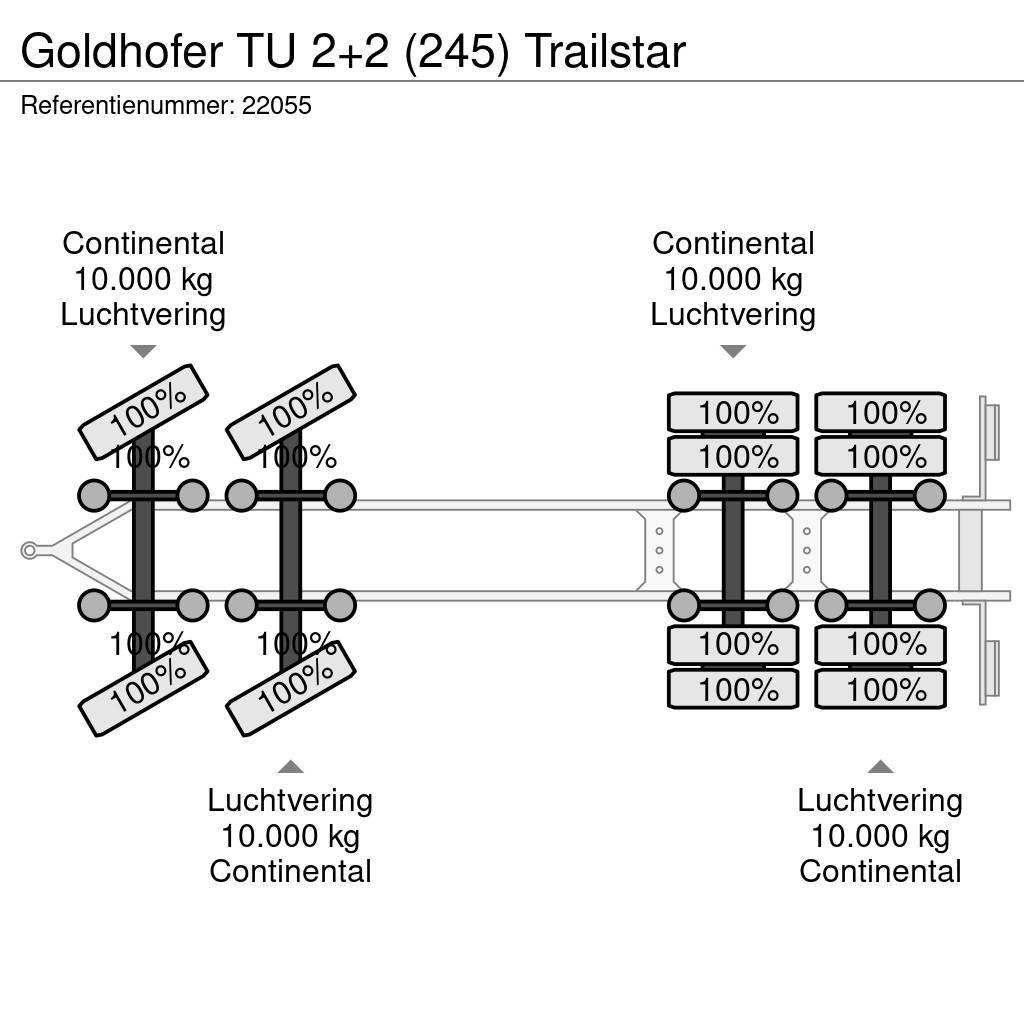 Goldhofer TU 2+2 (245) Trailstar Низькорамні причепи