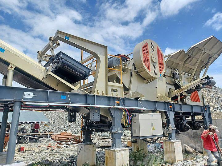 Liming NK75J mobile jaw crusher with cone crusher Мобільні дробарки