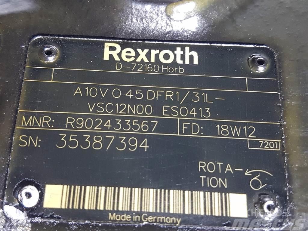 CLAAS TORION-Rexroth A10VO45DFR1/31L-Load sensing pump Гідравліка