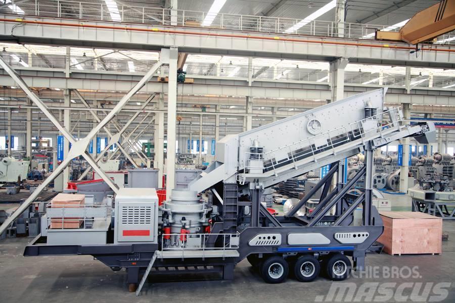 Liming Y3S2160 Mobile hydraulic Cone Crusher with Screen Мобільні дробарки