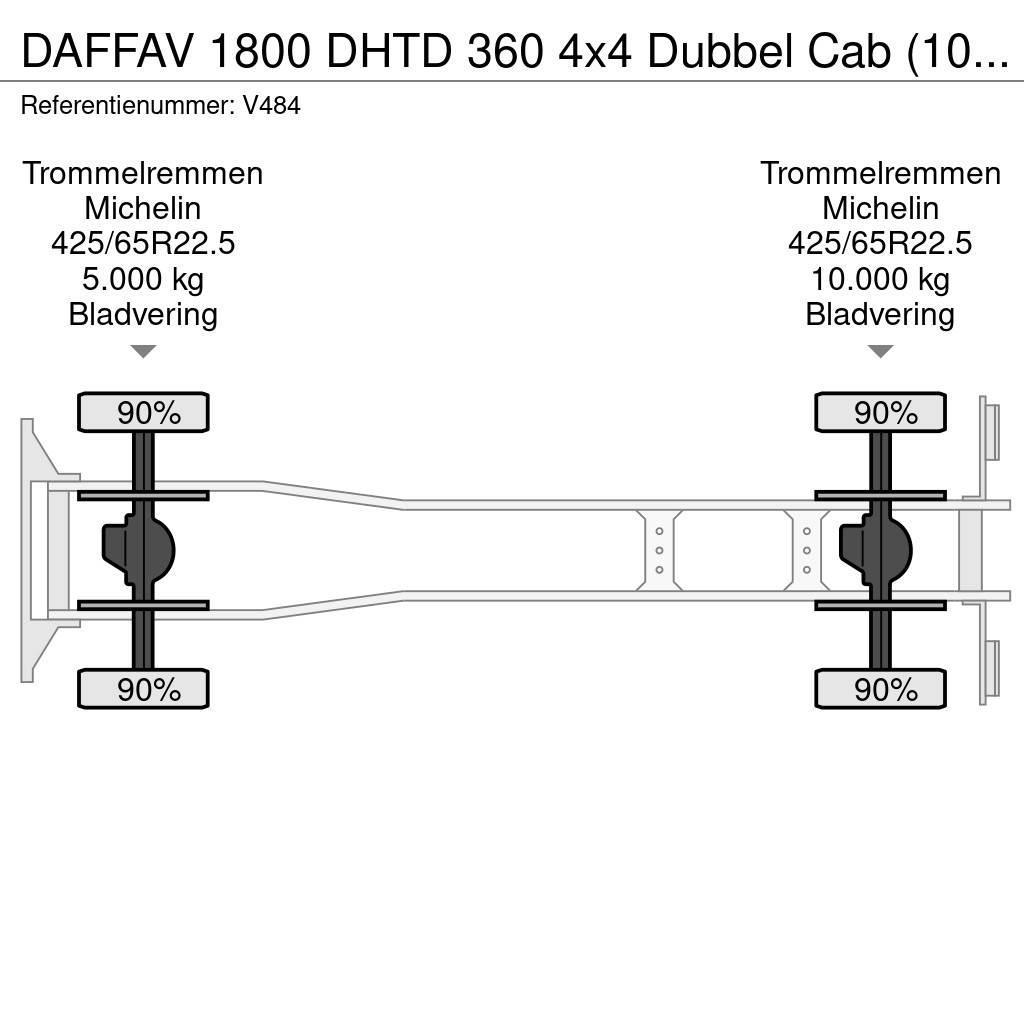 DAF FAV 1800 DHTD 360 4x4 Dubbel Cab (10 pers) Ziegler Пожежні машини та устаткування