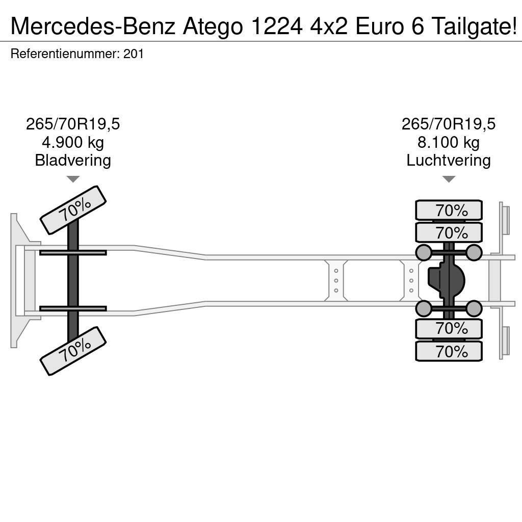 Mercedes-Benz Atego 1224 4x2 Euro 6 Tailgate! Фургони