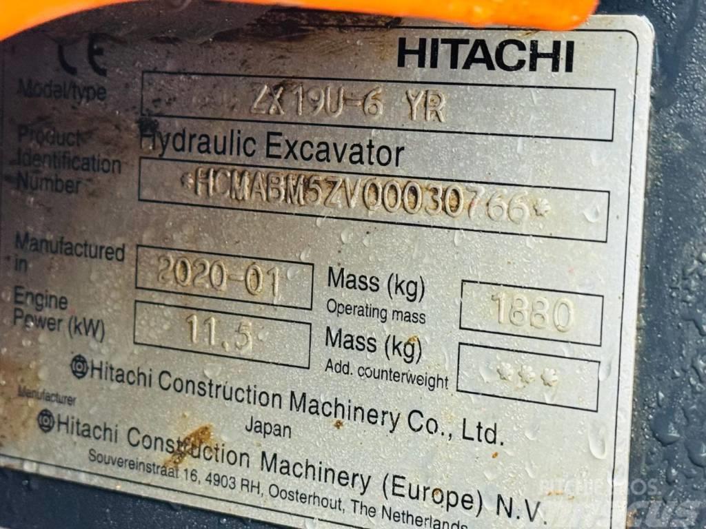 Hitachi ZX 19 U-6 YR Міні-екскаватори < 7т