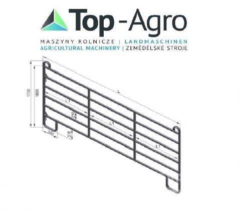 Top-Agro Partition wall door or panel HAP 240 NEW! Годівниці для тварин