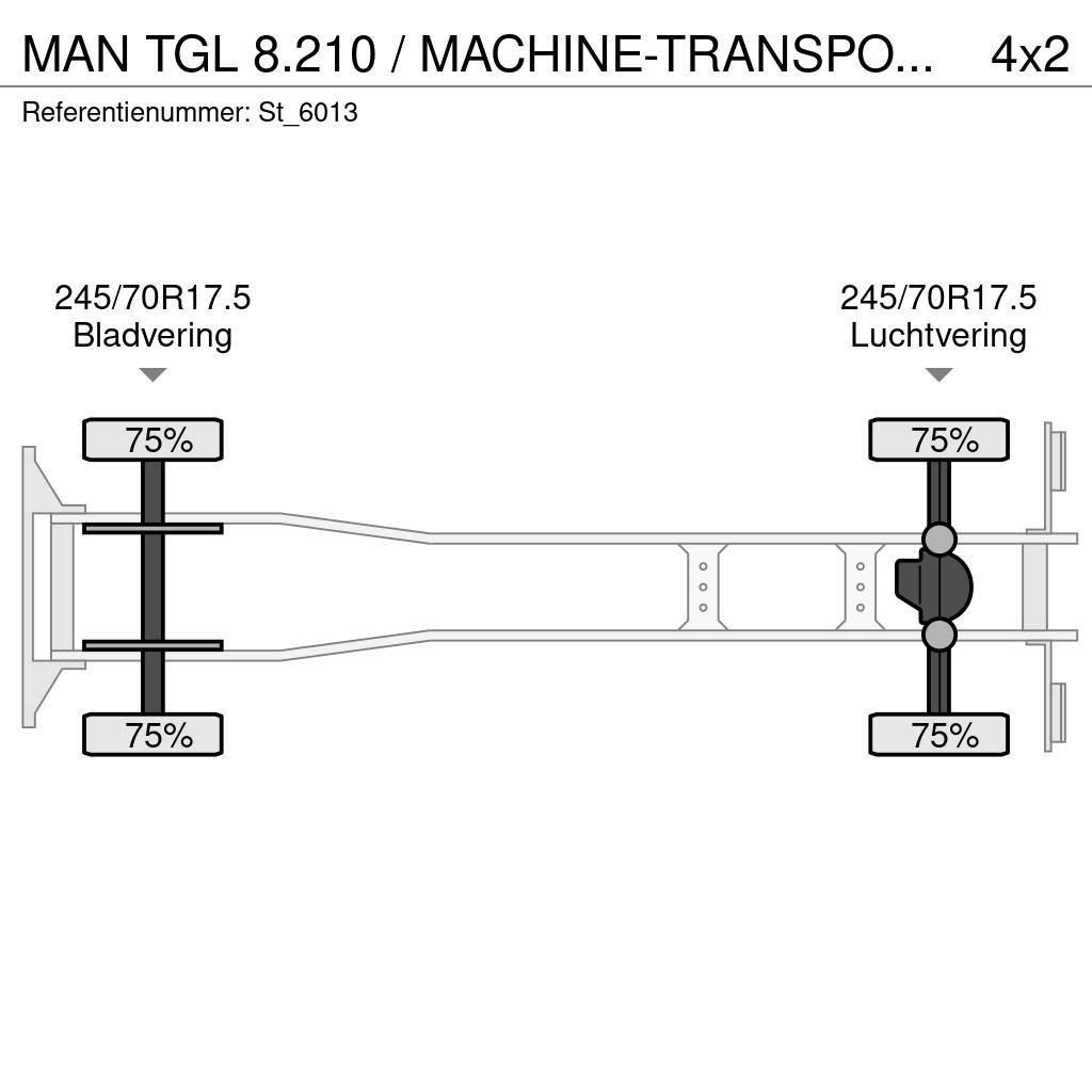 MAN TGL 8.210 / MACHINE-TRANSPORT / OPRIJ-WAGEN / AIRC Автовози
