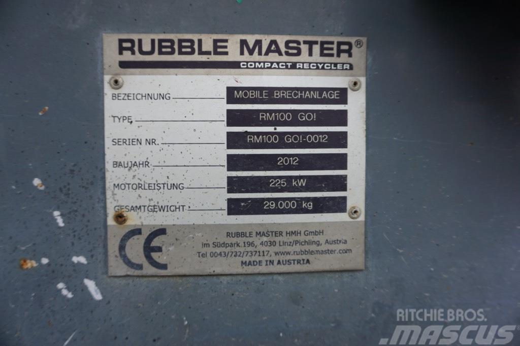 Rubble Master RM 100GO! Мобільні дробарки
