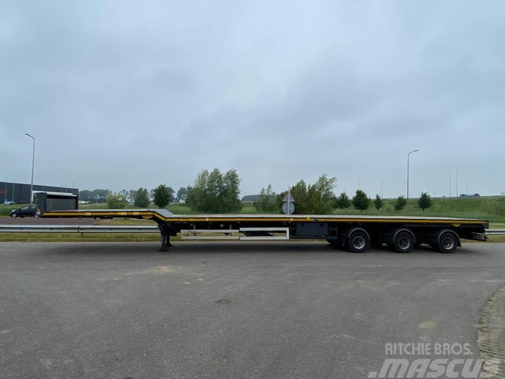 Broshuis 5 AOU-68/3-15 trailer 3 x extendable Windmill Tran Напівпричепи-платформи/бічне розвантаження