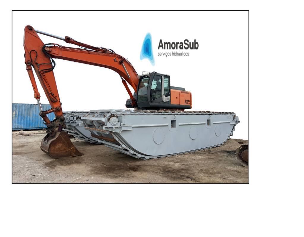  Amphibious Excavateur Hitachi 250 Long Reach 250 Екскаватори-амфібії