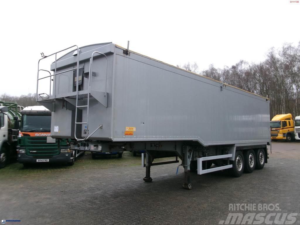 Wilcox Tipper trailer alu 52 m3 + tarpaulin Напівпричепи-самоскиди
