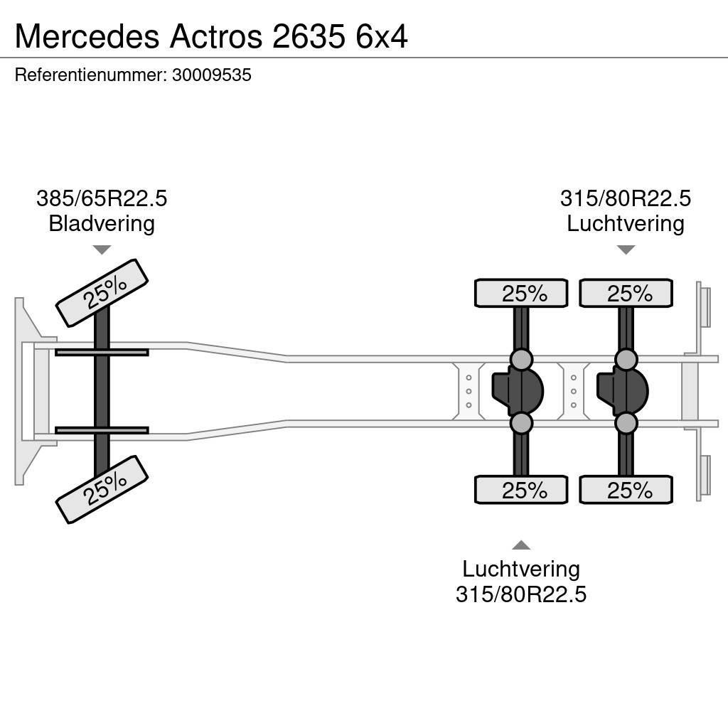 Mercedes-Benz Actros 2635 6x4 Шасі з кабіною