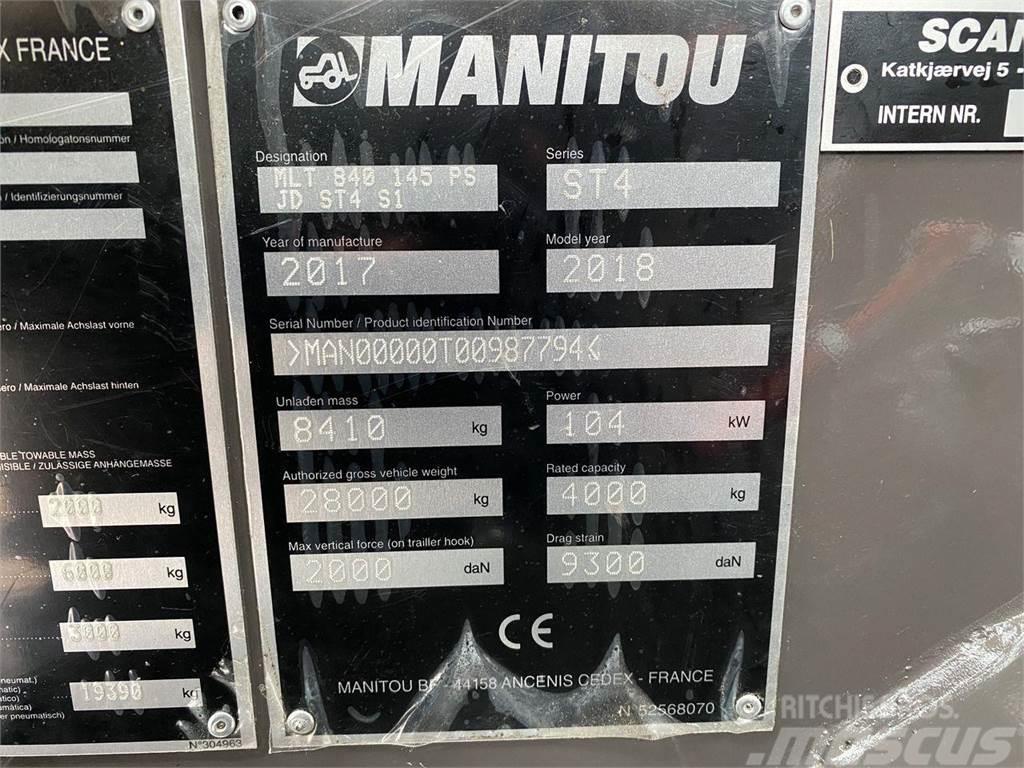 Manitou MLT840-145PS ELITE Телескопічний навантажувач