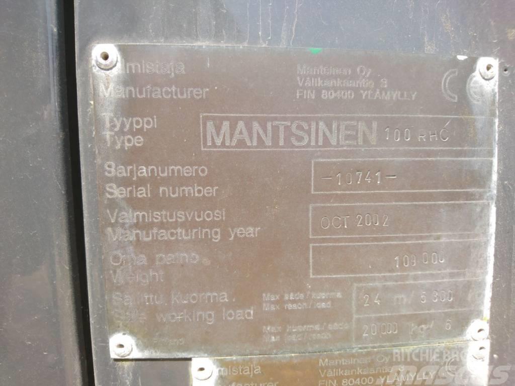 Mantsinen 100 RHC (5100HRS ONLY) Перевантажувачі металобрухту/промислові навантажувачі