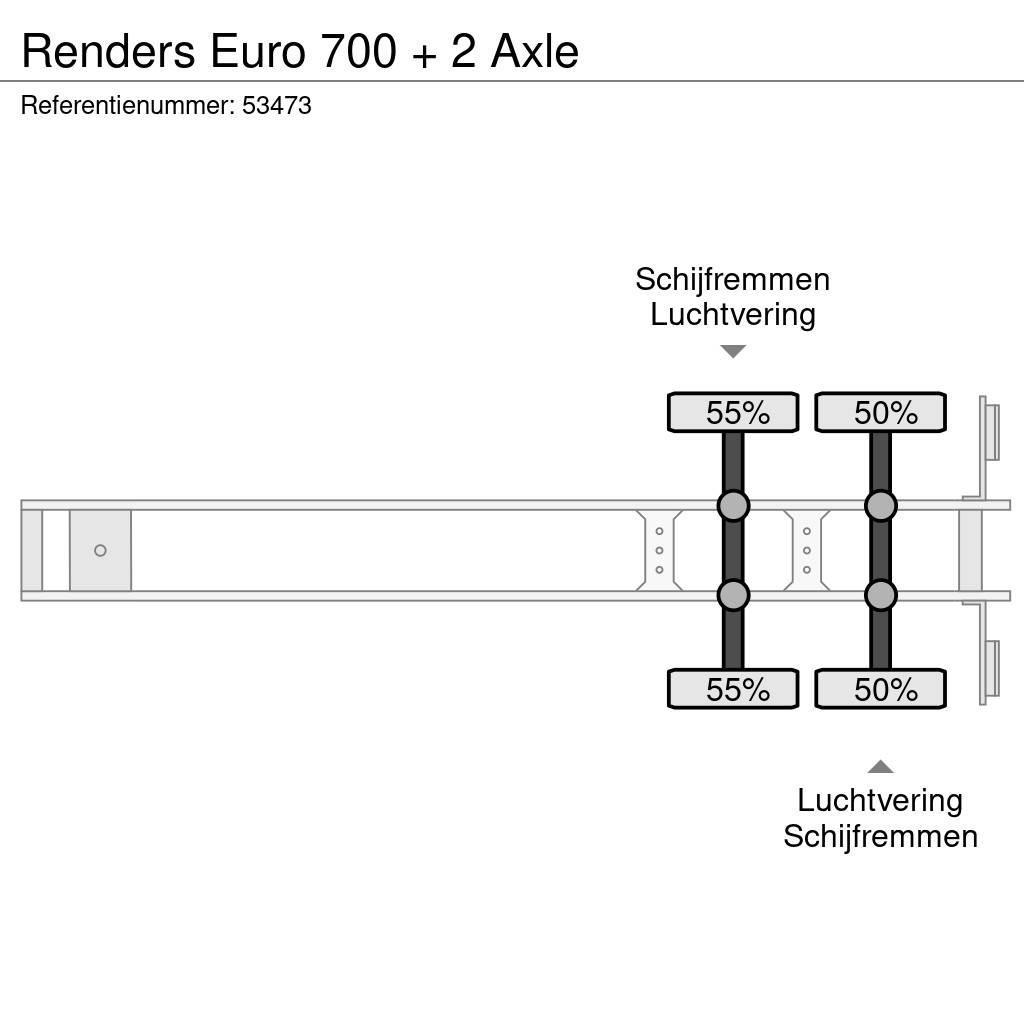 Renders Euro 700 + 2 Axle Напівпричепи для перевезення контейнерів