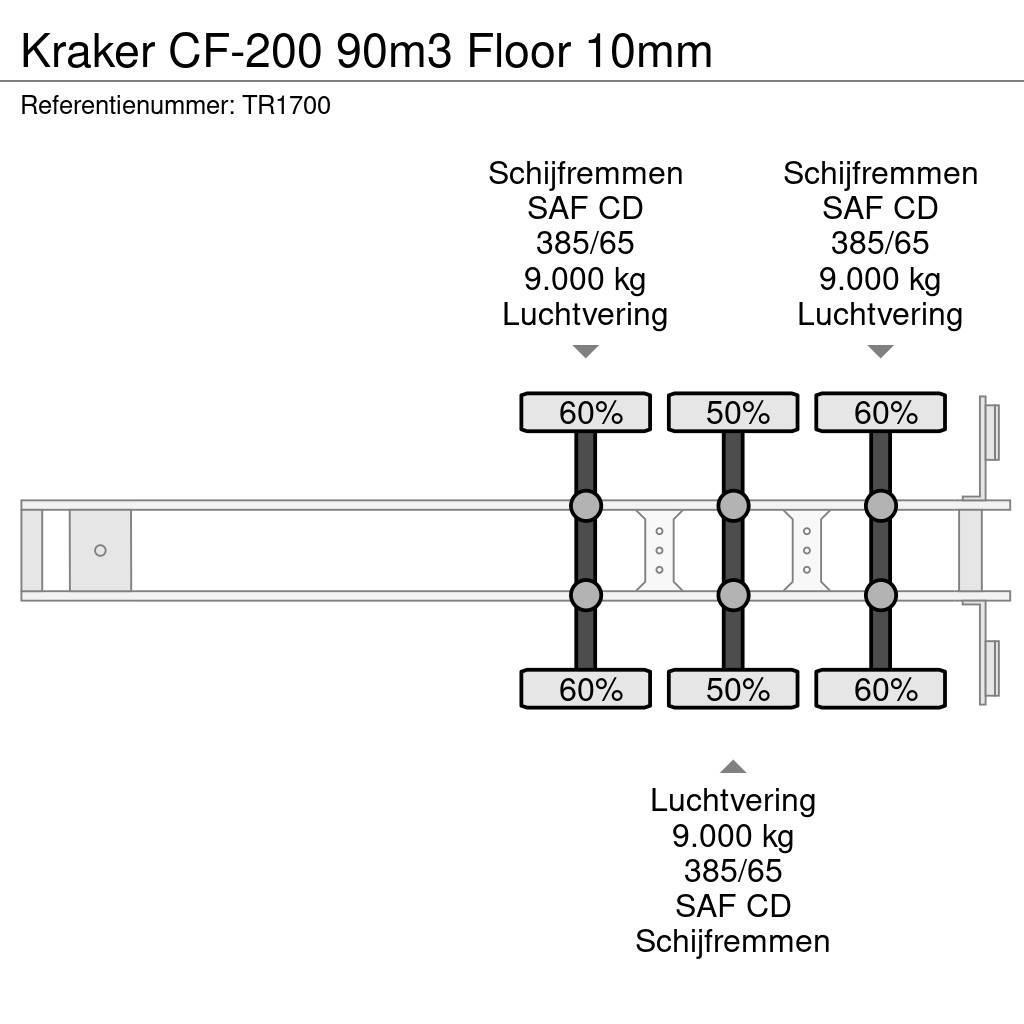 Kraker CF-200 90m3 Floor 10mm Напівпричепи з рухомою підлогою